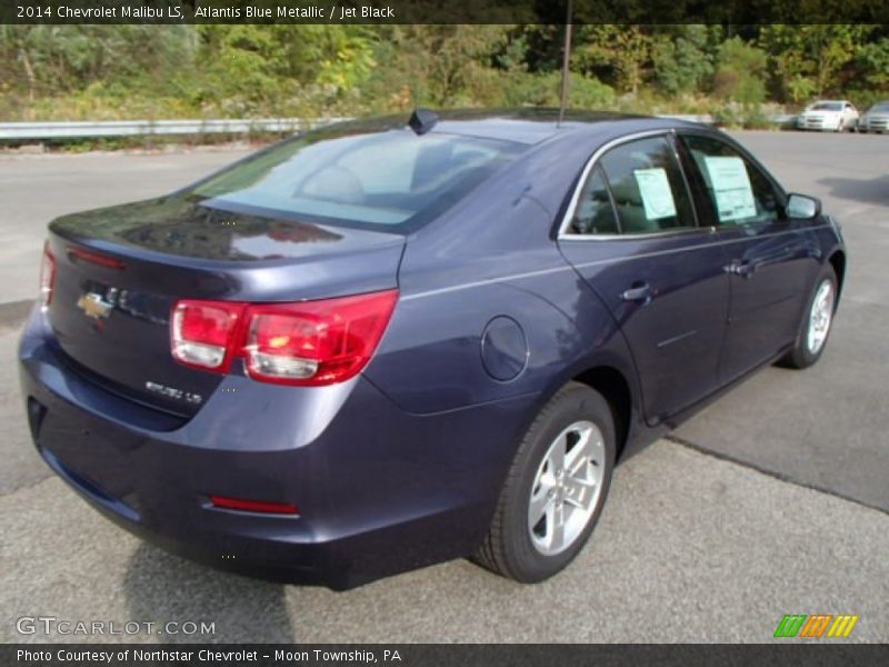 Atlantis Blue Metallic / Jet Black 2014 Chevrolet Malibu LS