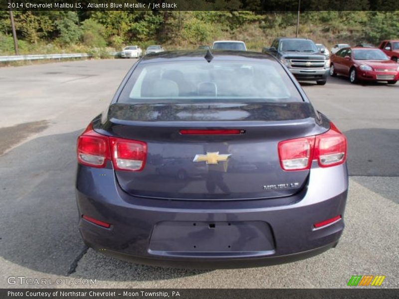 Atlantis Blue Metallic / Jet Black 2014 Chevrolet Malibu LS