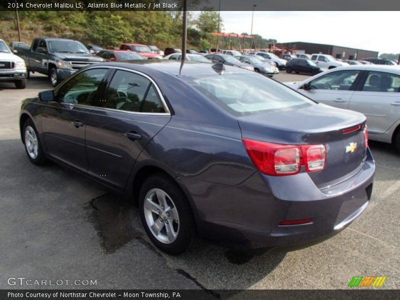 Atlantis Blue Metallic / Jet Black 2014 Chevrolet Malibu LS