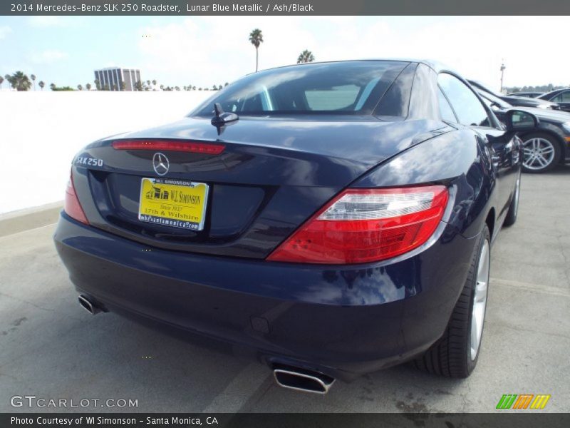 Lunar Blue Metallic / Ash/Black 2014 Mercedes-Benz SLK 250 Roadster