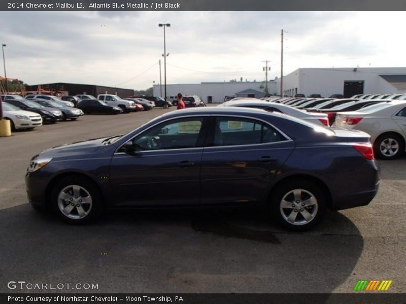 Atlantis Blue Metallic / Jet Black 2014 Chevrolet Malibu LS