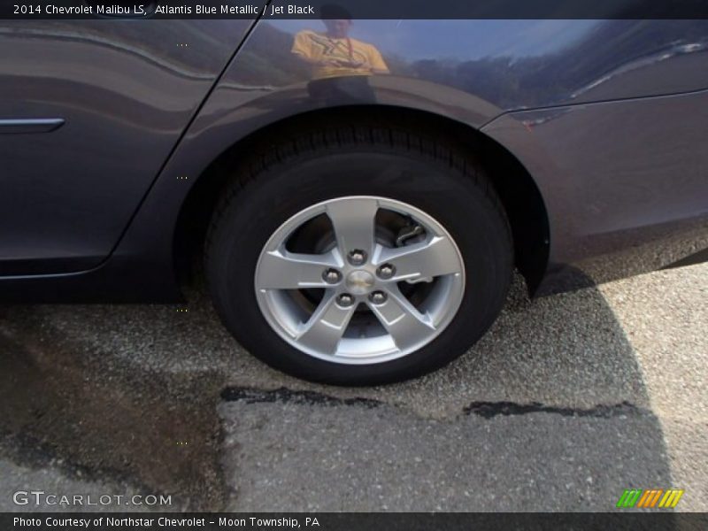 Atlantis Blue Metallic / Jet Black 2014 Chevrolet Malibu LS