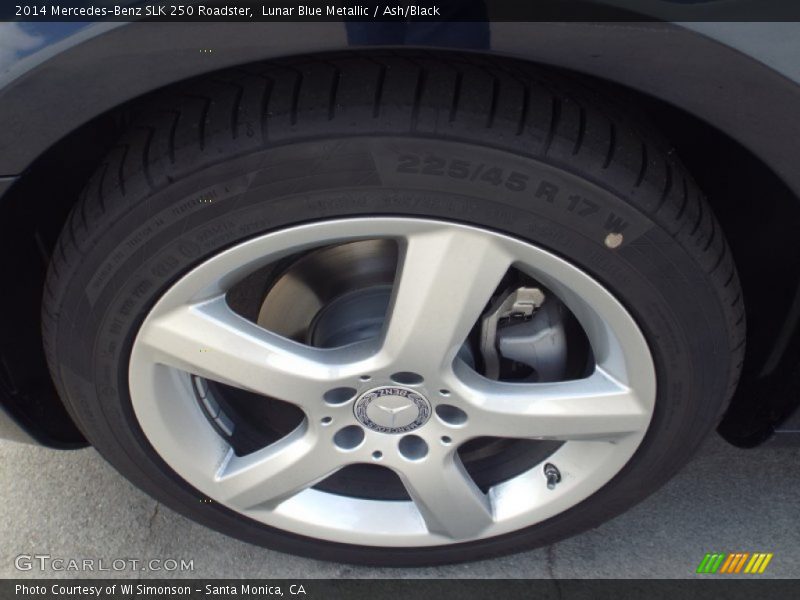 Lunar Blue Metallic / Ash/Black 2014 Mercedes-Benz SLK 250 Roadster