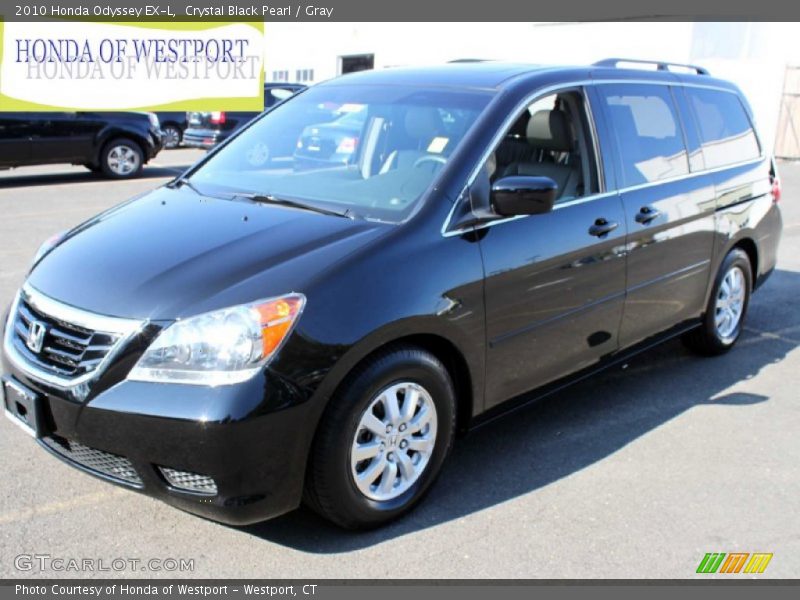 Crystal Black Pearl / Gray 2010 Honda Odyssey EX-L