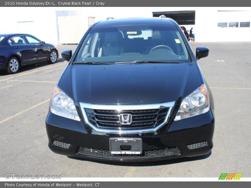 Crystal Black Pearl / Gray 2010 Honda Odyssey EX-L