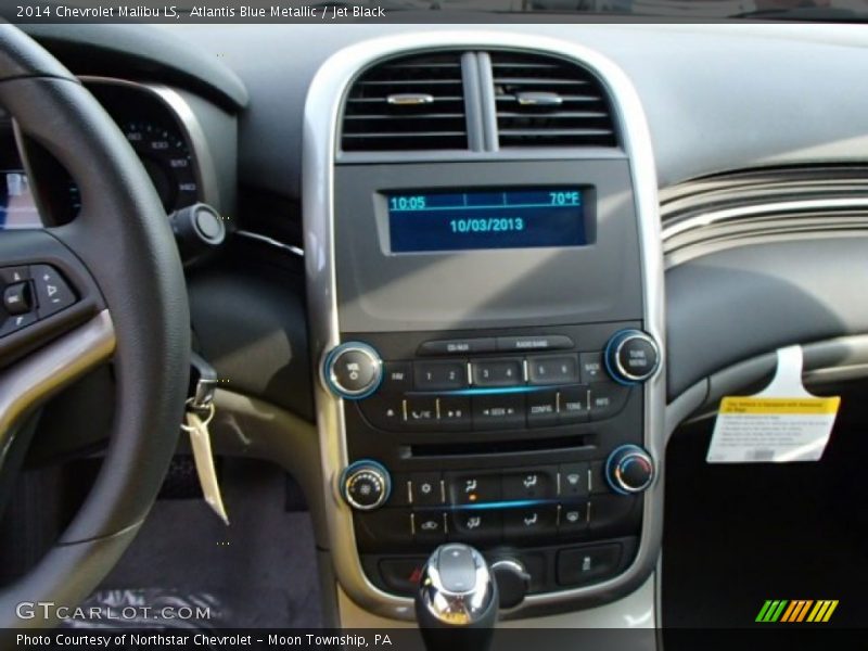 Atlantis Blue Metallic / Jet Black 2014 Chevrolet Malibu LS