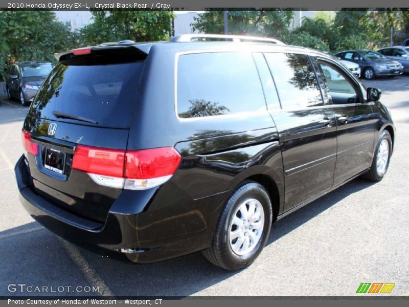 Crystal Black Pearl / Gray 2010 Honda Odyssey EX-L