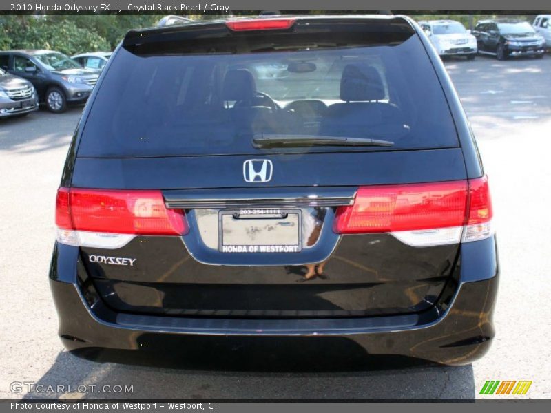 Crystal Black Pearl / Gray 2010 Honda Odyssey EX-L