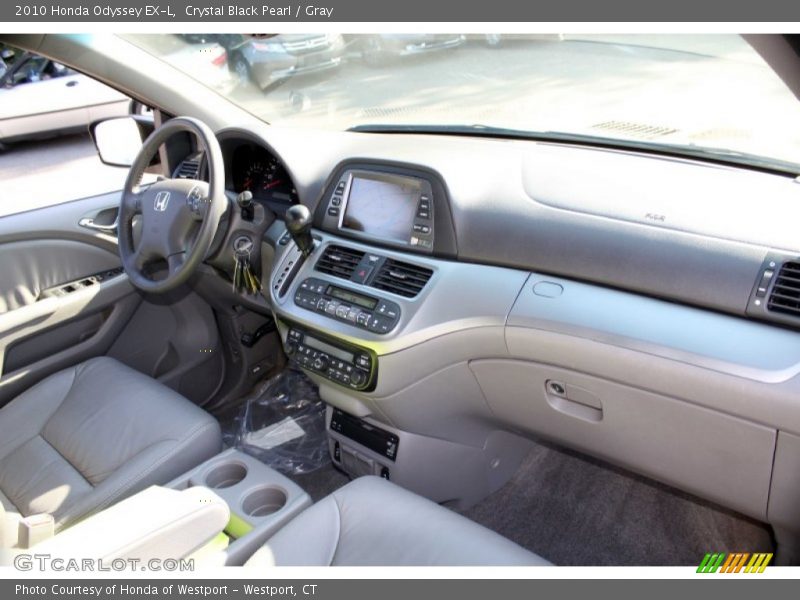 Crystal Black Pearl / Gray 2010 Honda Odyssey EX-L
