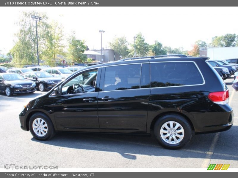 Crystal Black Pearl / Gray 2010 Honda Odyssey EX-L