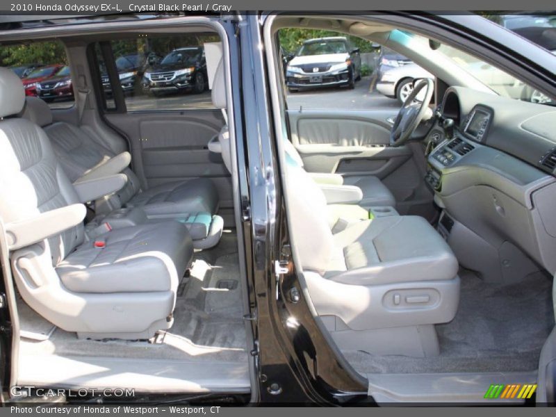 Crystal Black Pearl / Gray 2010 Honda Odyssey EX-L