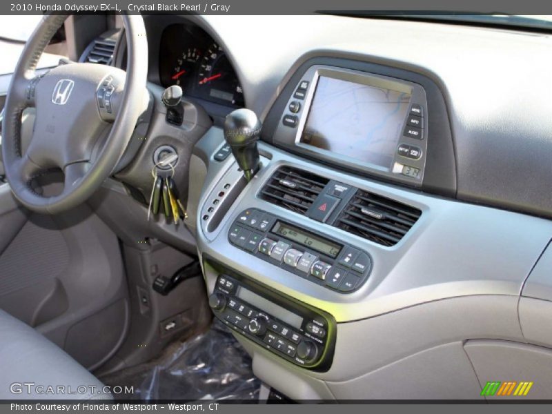 Crystal Black Pearl / Gray 2010 Honda Odyssey EX-L