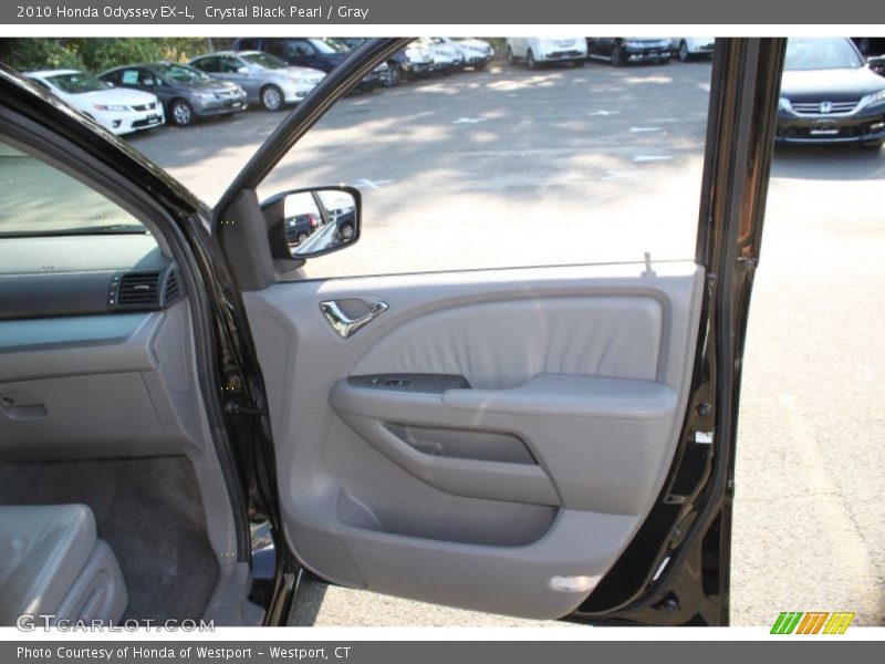 Crystal Black Pearl / Gray 2010 Honda Odyssey EX-L