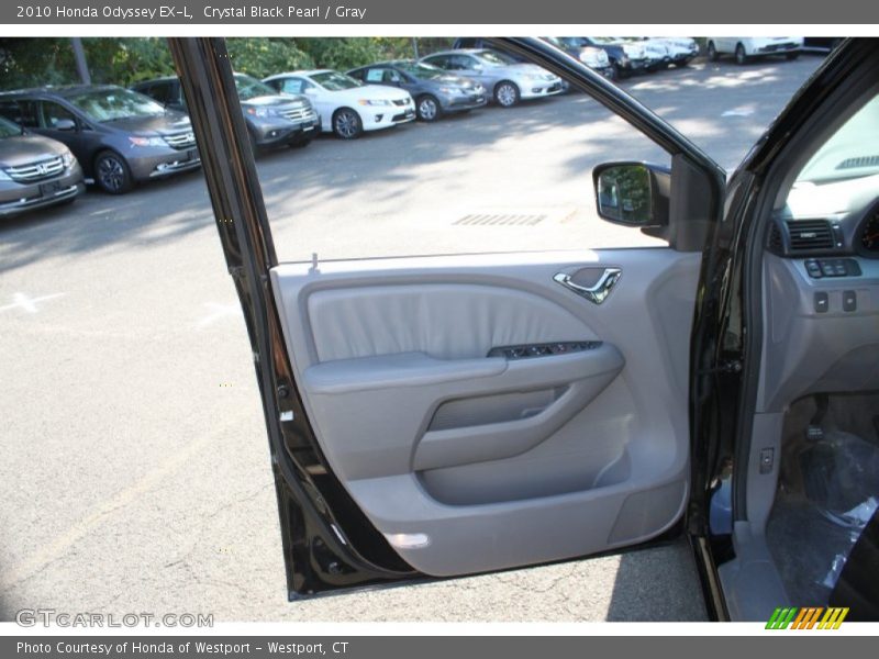 Crystal Black Pearl / Gray 2010 Honda Odyssey EX-L