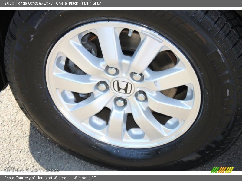 Crystal Black Pearl / Gray 2010 Honda Odyssey EX-L