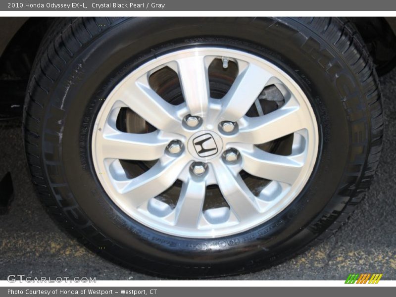 Crystal Black Pearl / Gray 2010 Honda Odyssey EX-L