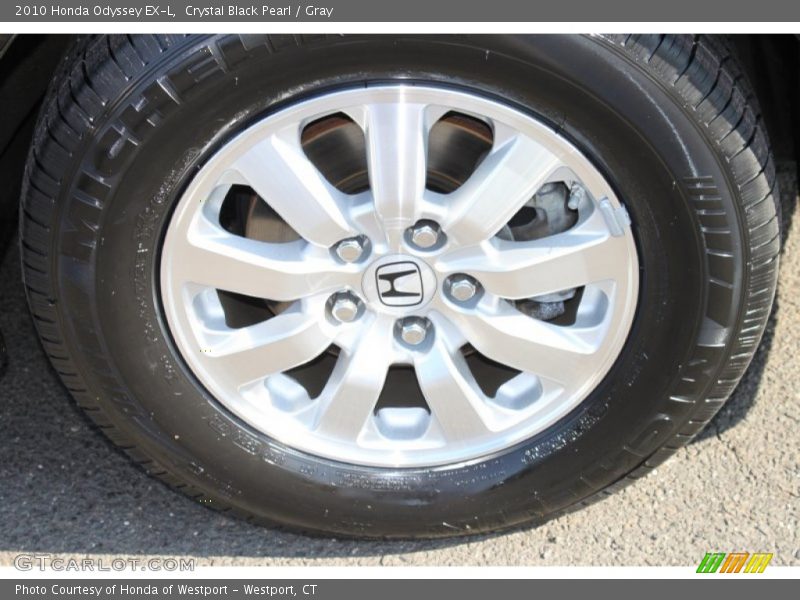 Crystal Black Pearl / Gray 2010 Honda Odyssey EX-L