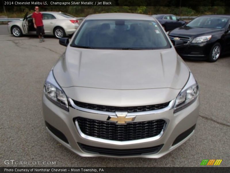 Champagne Silver Metallic / Jet Black 2014 Chevrolet Malibu LS