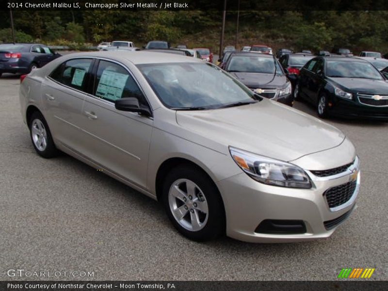 Champagne Silver Metallic / Jet Black 2014 Chevrolet Malibu LS
