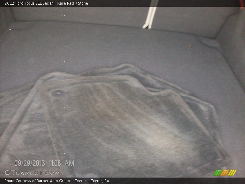 Race Red / Stone 2012 Ford Focus SEL Sedan