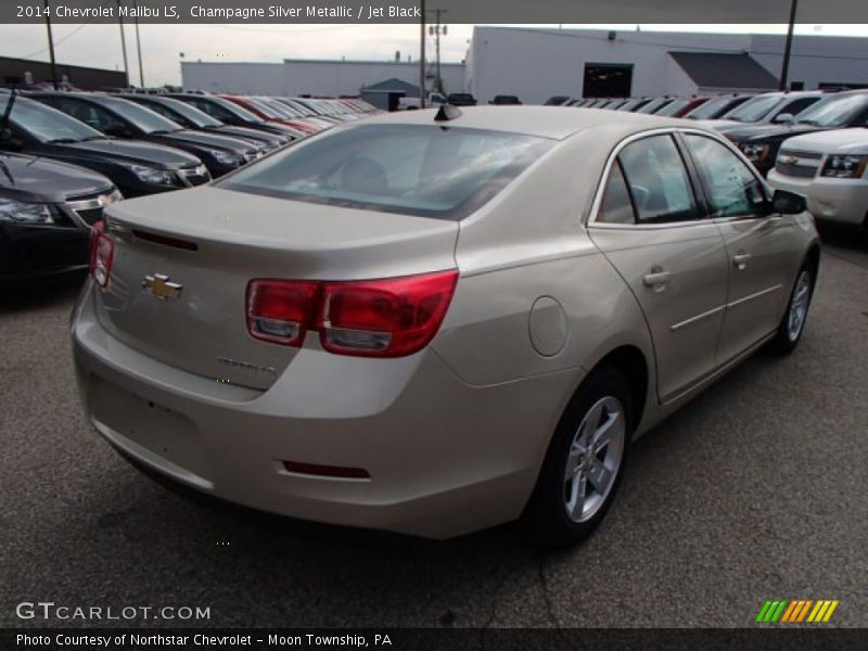 Champagne Silver Metallic / Jet Black 2014 Chevrolet Malibu LS