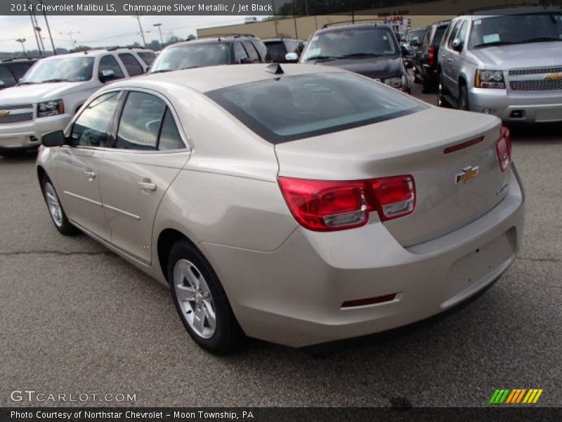 Champagne Silver Metallic / Jet Black 2014 Chevrolet Malibu LS