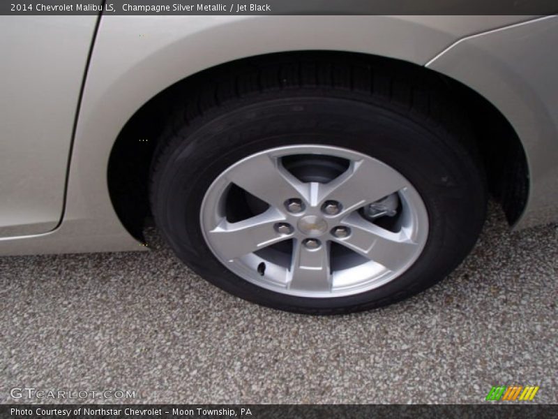 Champagne Silver Metallic / Jet Black 2014 Chevrolet Malibu LS