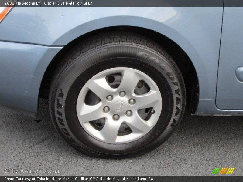 Glacier Blue Metallic / Gray 2008 Kia Sedona LX