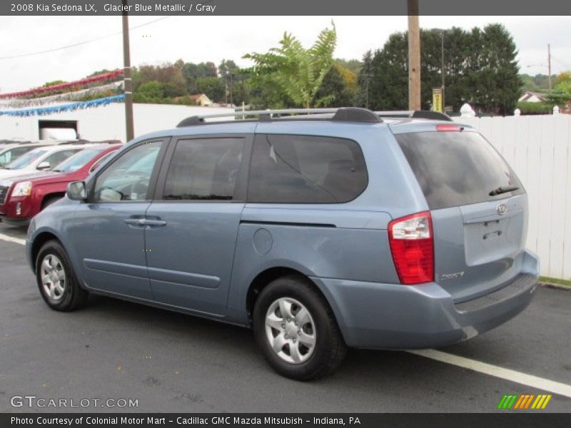 Glacier Blue Metallic / Gray 2008 Kia Sedona LX