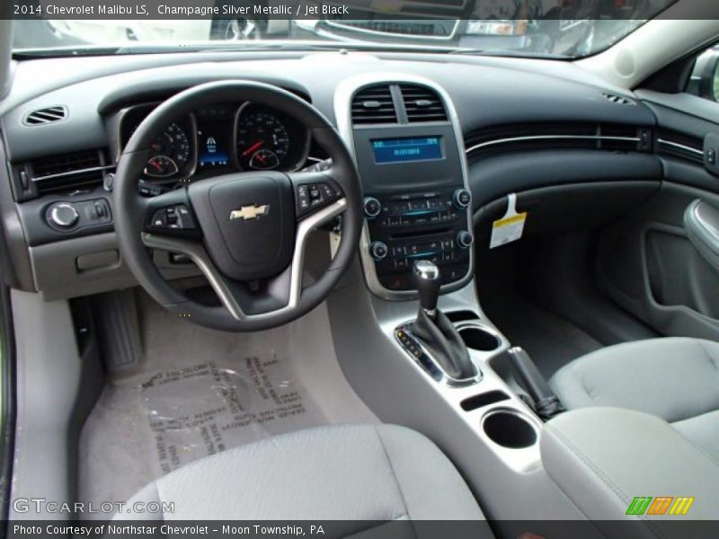 Champagne Silver Metallic / Jet Black 2014 Chevrolet Malibu LS