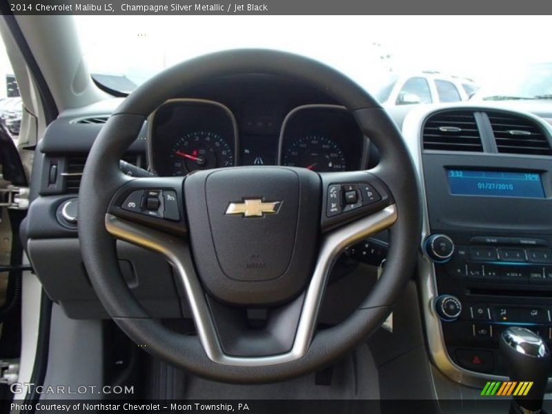 Champagne Silver Metallic / Jet Black 2014 Chevrolet Malibu LS