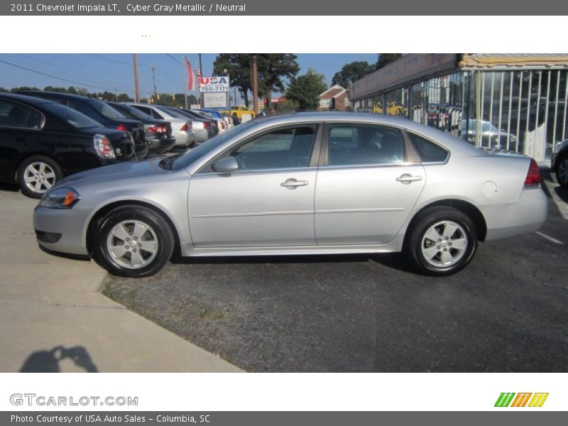Cyber Gray Metallic / Neutral 2011 Chevrolet Impala LT