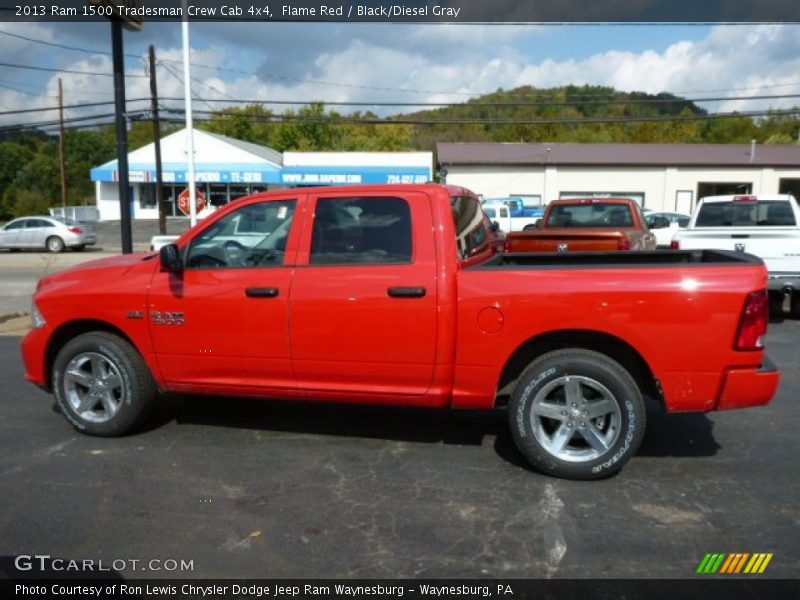 Flame Red / Black/Diesel Gray 2013 Ram 1500 Tradesman Crew Cab 4x4