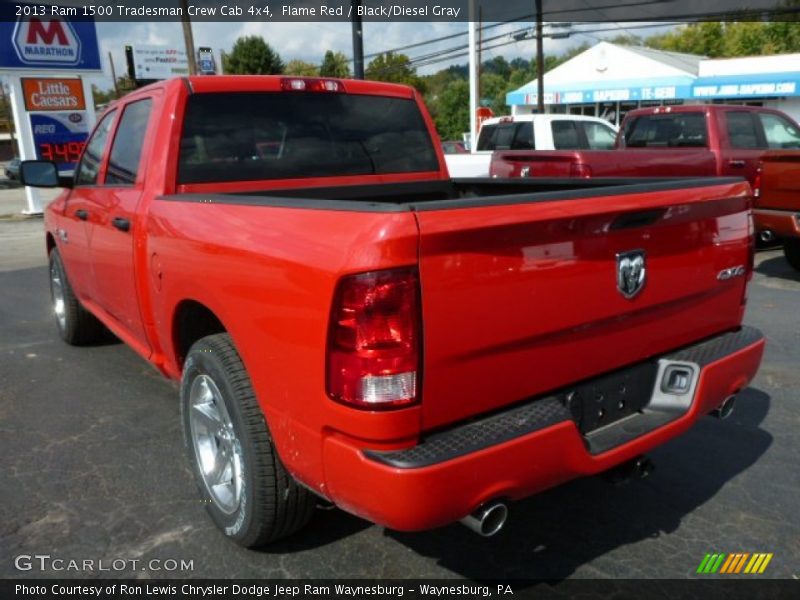 Flame Red / Black/Diesel Gray 2013 Ram 1500 Tradesman Crew Cab 4x4