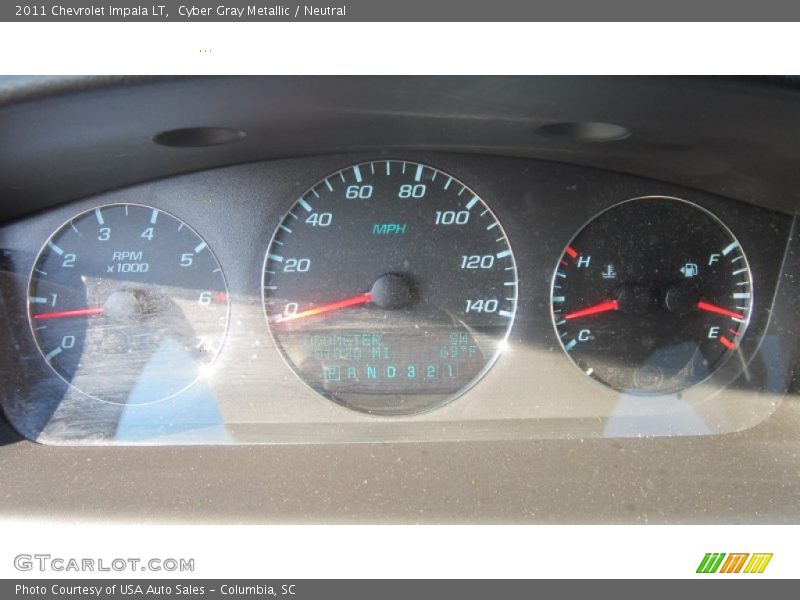 Cyber Gray Metallic / Neutral 2011 Chevrolet Impala LT