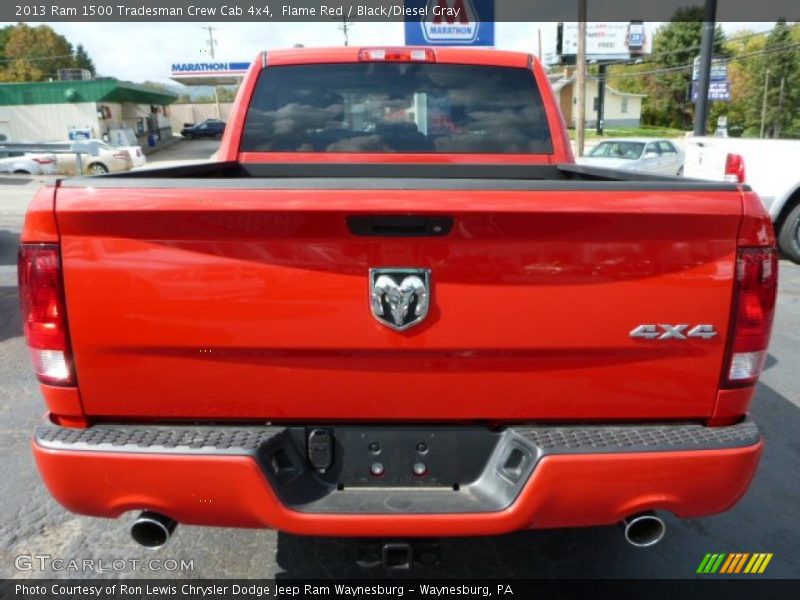 Flame Red / Black/Diesel Gray 2013 Ram 1500 Tradesman Crew Cab 4x4