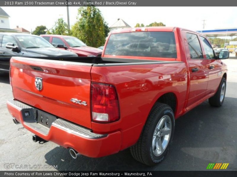 Flame Red / Black/Diesel Gray 2013 Ram 1500 Tradesman Crew Cab 4x4