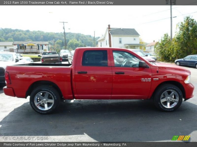 Flame Red / Black/Diesel Gray 2013 Ram 1500 Tradesman Crew Cab 4x4