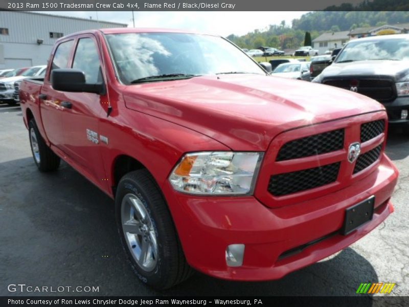 Flame Red / Black/Diesel Gray 2013 Ram 1500 Tradesman Crew Cab 4x4