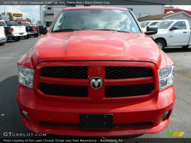 Flame Red / Black/Diesel Gray 2013 Ram 1500 Tradesman Crew Cab 4x4