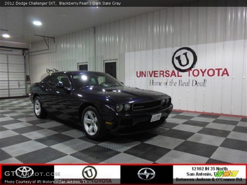 Blackberry Pearl / Dark Slate Gray 2012 Dodge Challenger SXT