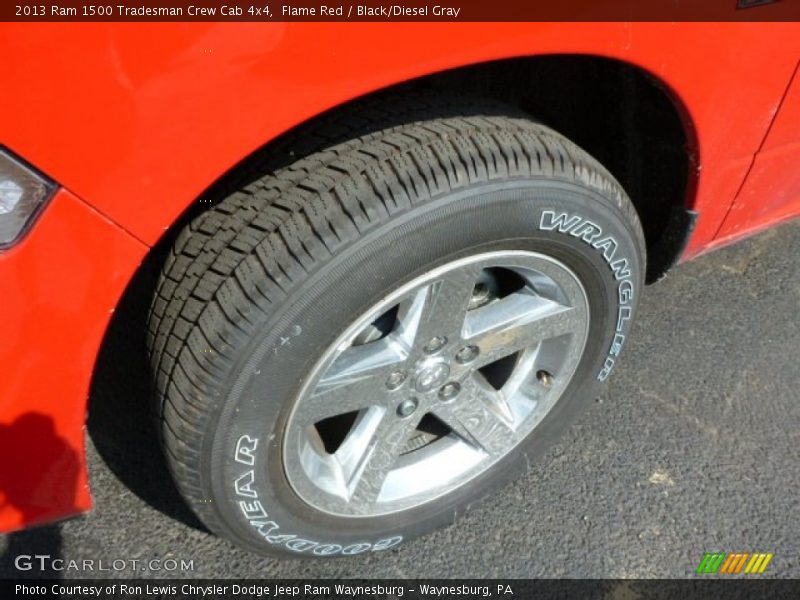 Flame Red / Black/Diesel Gray 2013 Ram 1500 Tradesman Crew Cab 4x4