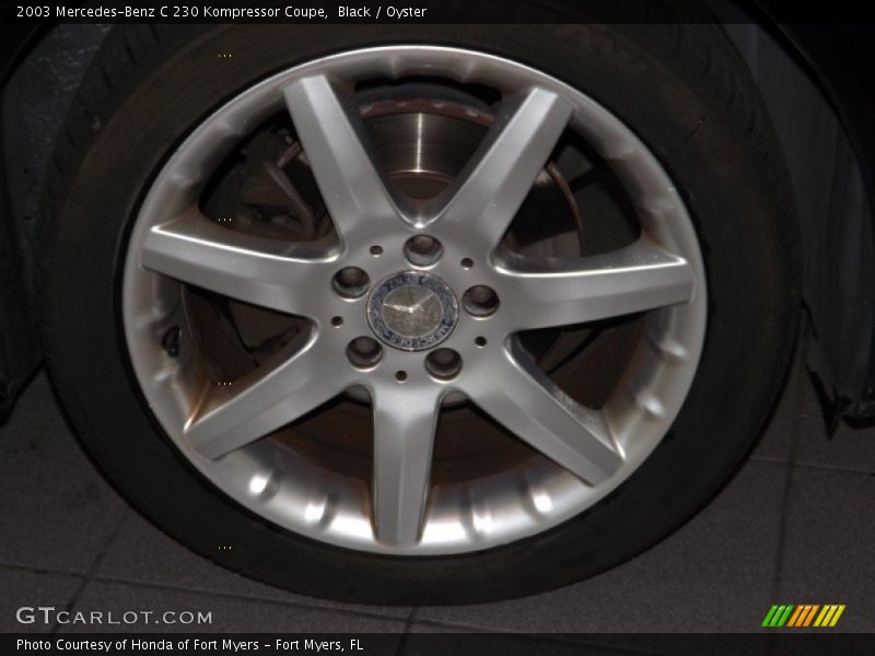 Black / Oyster 2003 Mercedes-Benz C 230 Kompressor Coupe