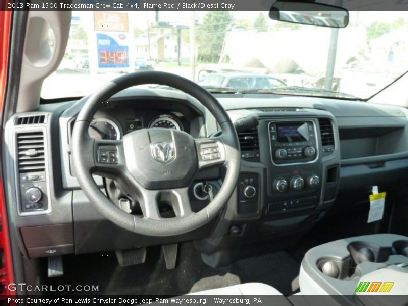 Flame Red / Black/Diesel Gray 2013 Ram 1500 Tradesman Crew Cab 4x4