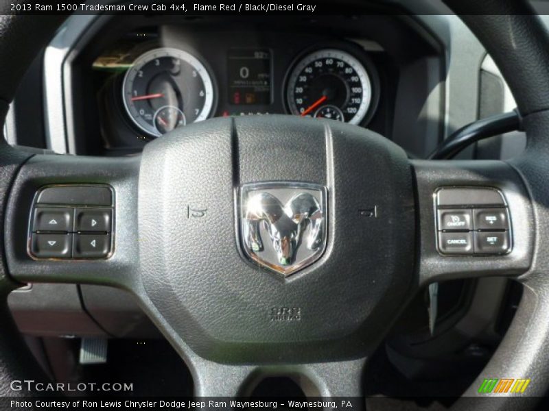 Flame Red / Black/Diesel Gray 2013 Ram 1500 Tradesman Crew Cab 4x4