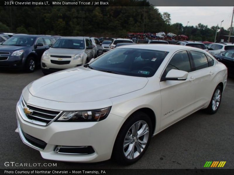 White Diamond Tricoat / Jet Black 2014 Chevrolet Impala LT