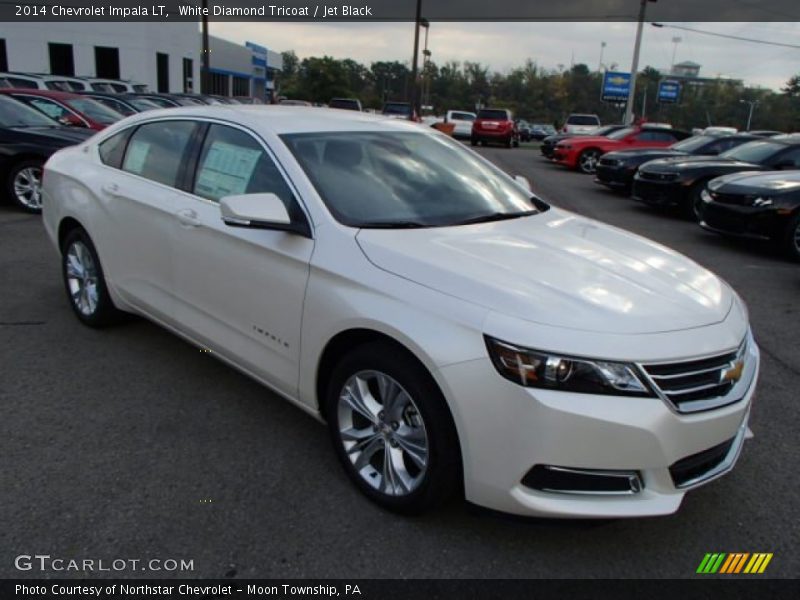 White Diamond Tricoat / Jet Black 2014 Chevrolet Impala LT