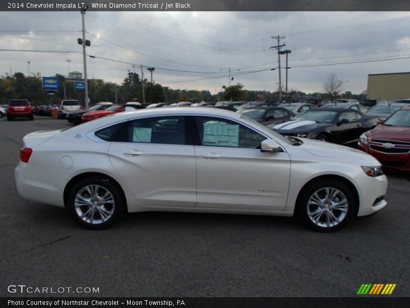 White Diamond Tricoat / Jet Black 2014 Chevrolet Impala LT