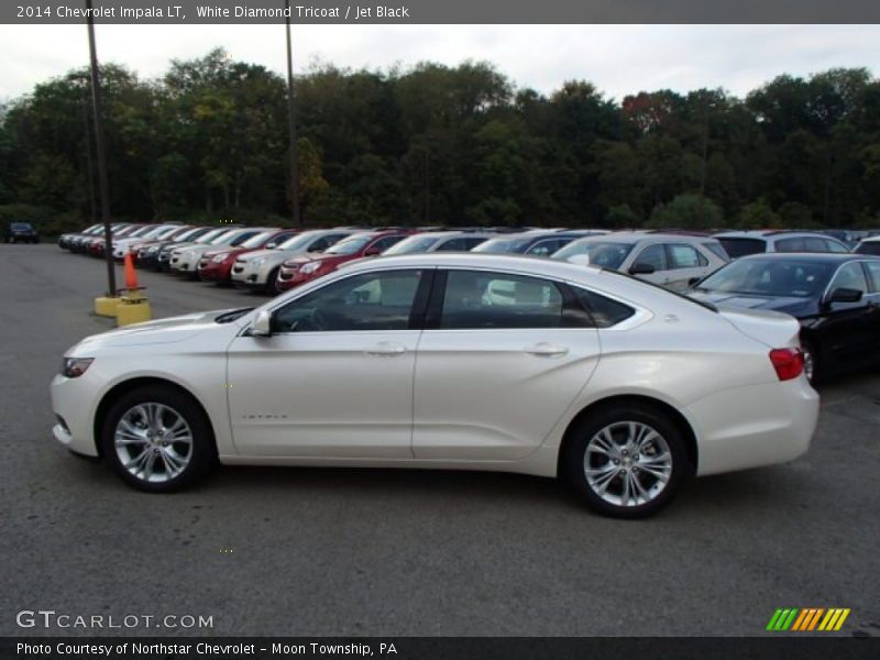 White Diamond Tricoat / Jet Black 2014 Chevrolet Impala LT
