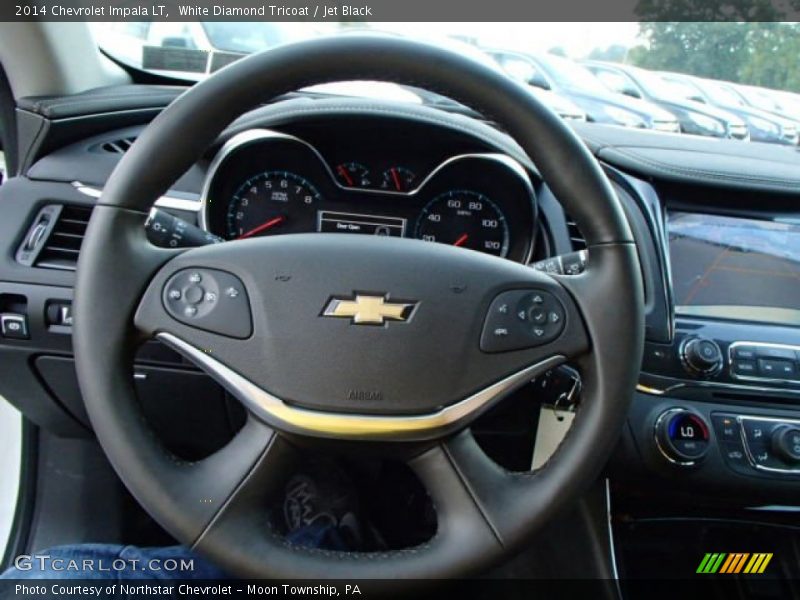 White Diamond Tricoat / Jet Black 2014 Chevrolet Impala LT